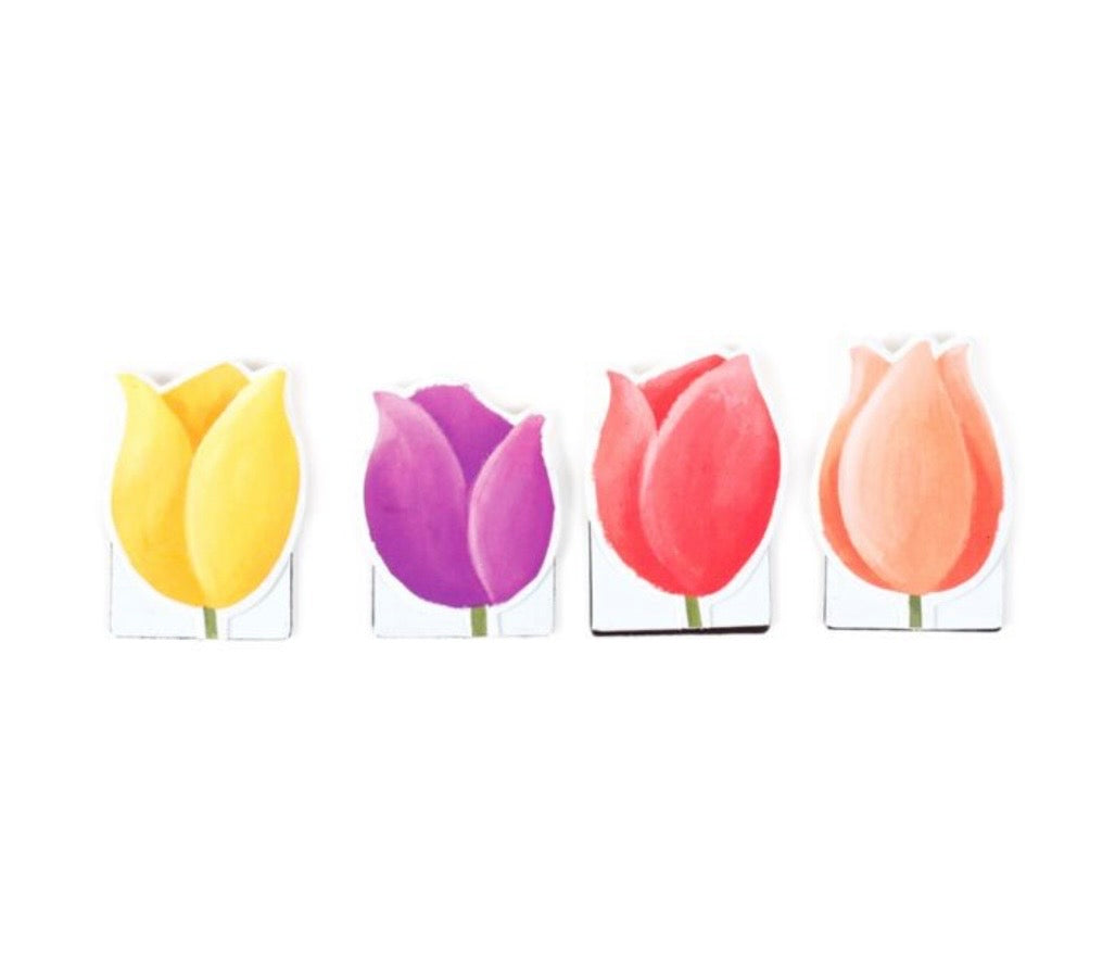 Tulip Fields Set of 4 Magnetic Bookmarks