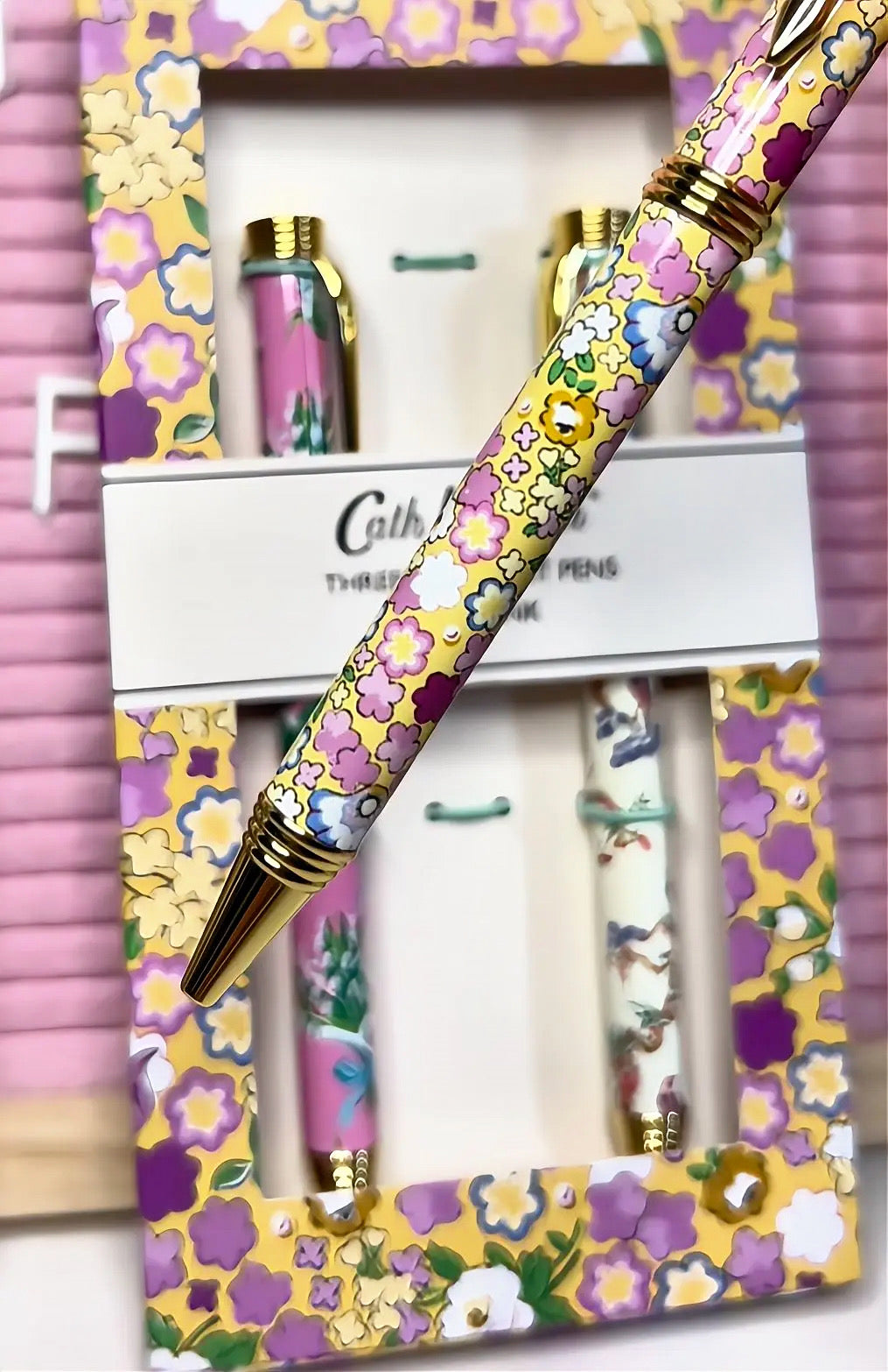 Cath Kidston Set of 3 Floral Ballpoint Pens