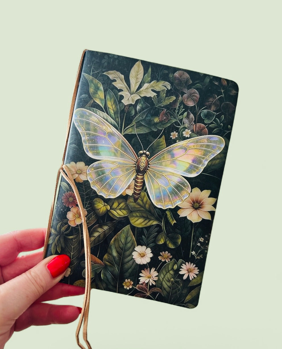 Green Butterfly Tie Journal Sketchbook