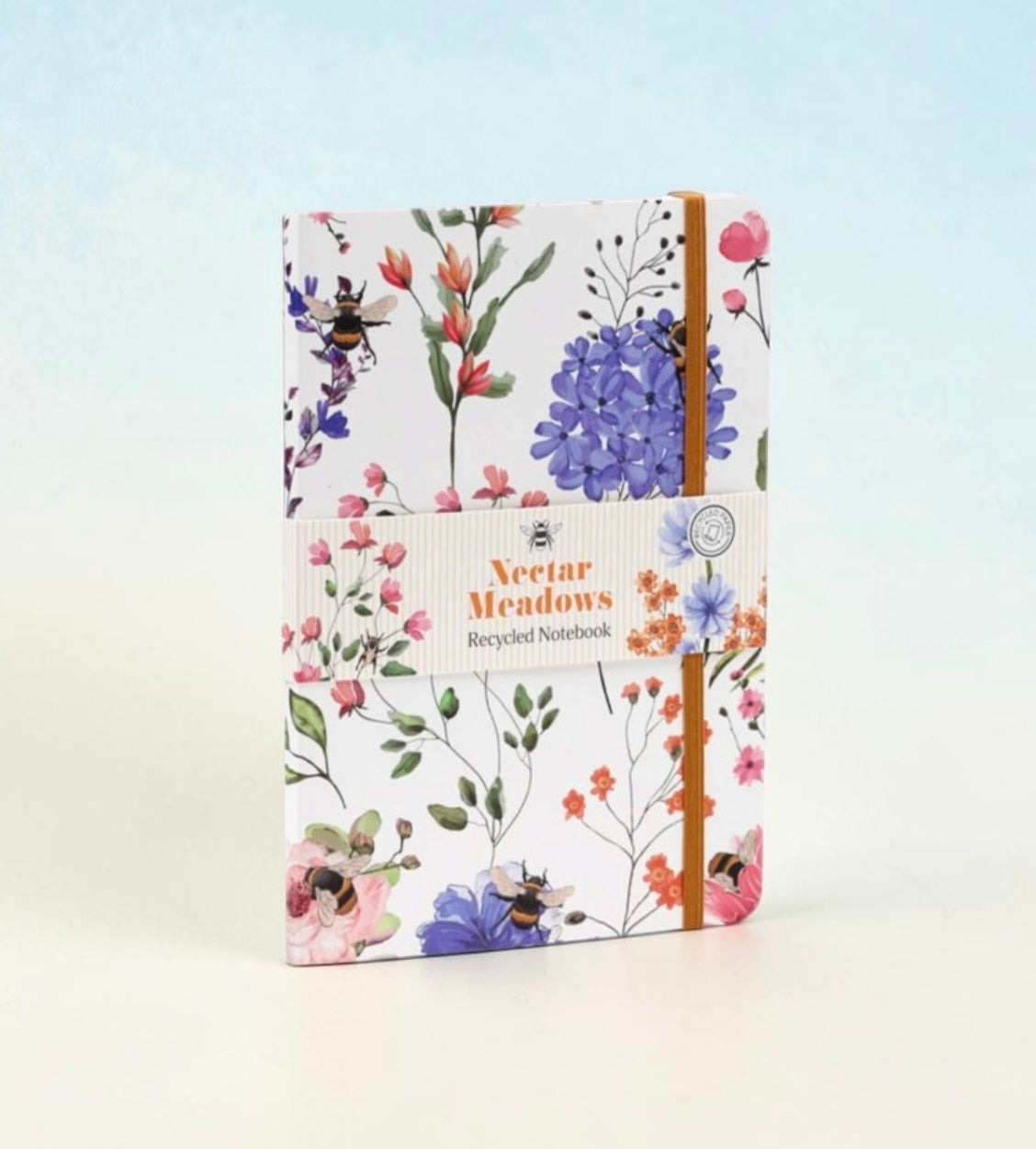 Nectar Meadows Floral Bee A5 Lined Notebook