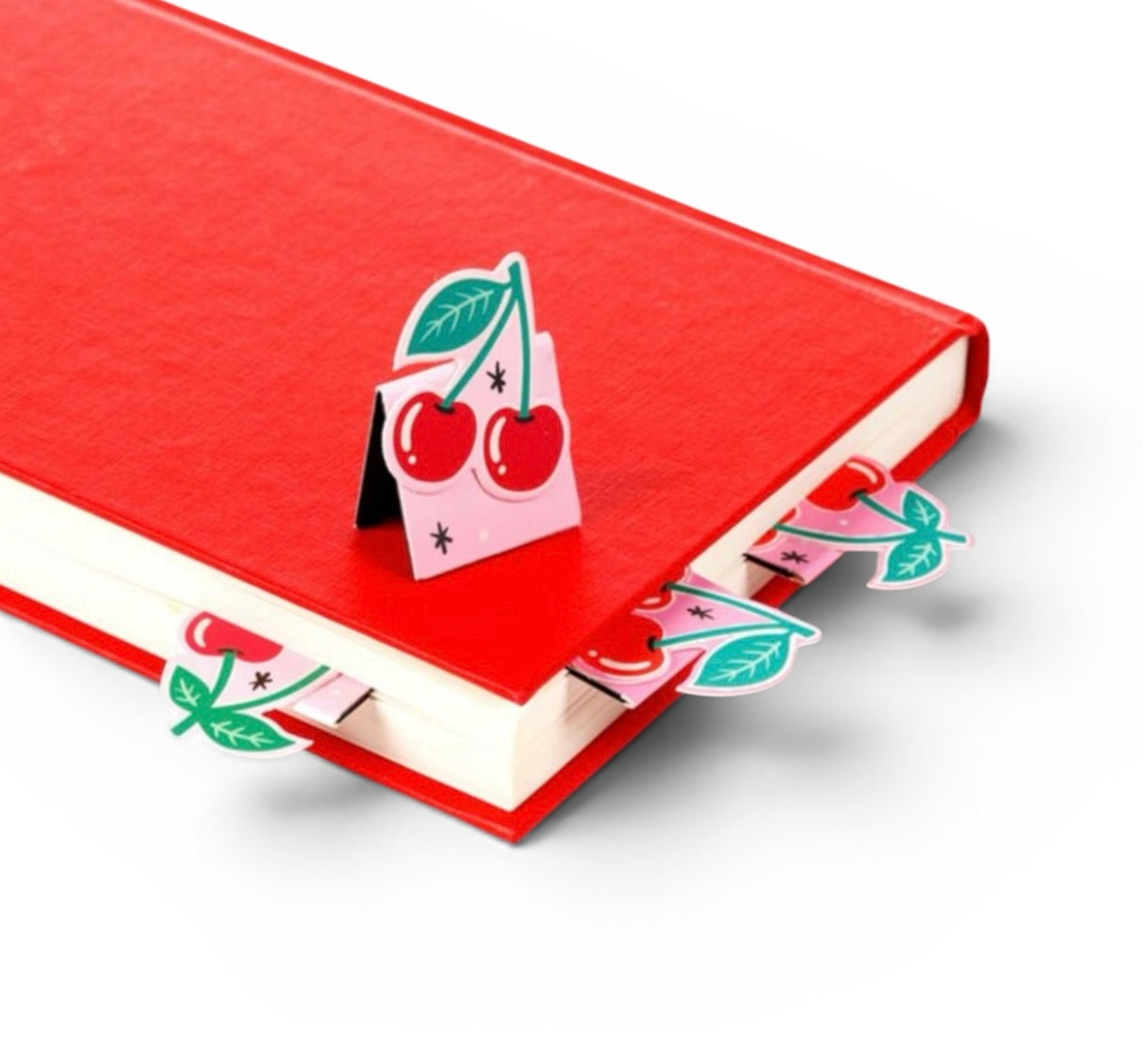 Sweet Cherry Set of 4 Magnetic Bookmarks