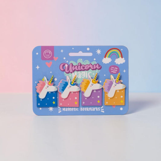 Unicorn Magic Set of 4 Magnetic Bookmarks