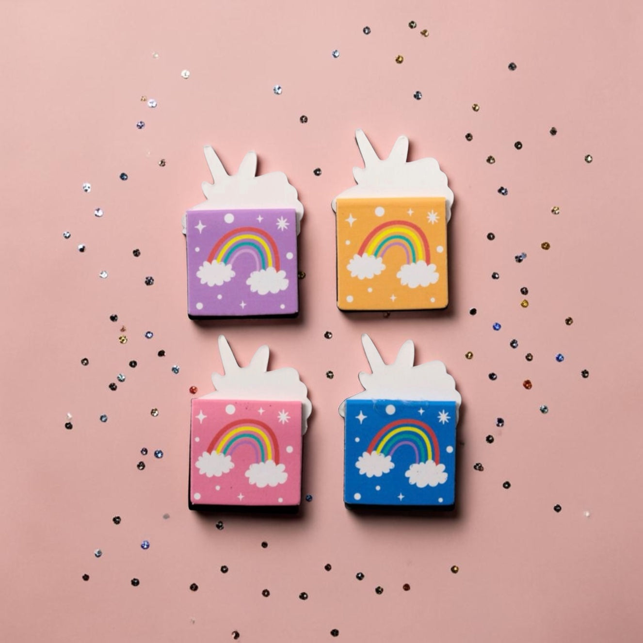 Unicorn Magic Set of 4 Magnetic Bookmarks