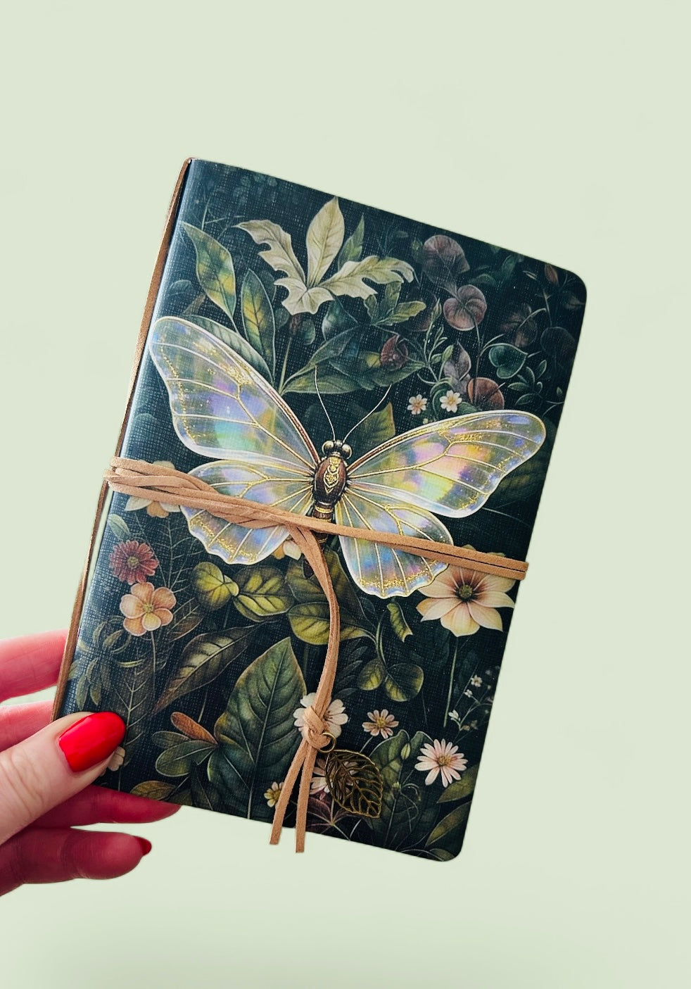 Green Butterfly Tie Journal Sketchbook