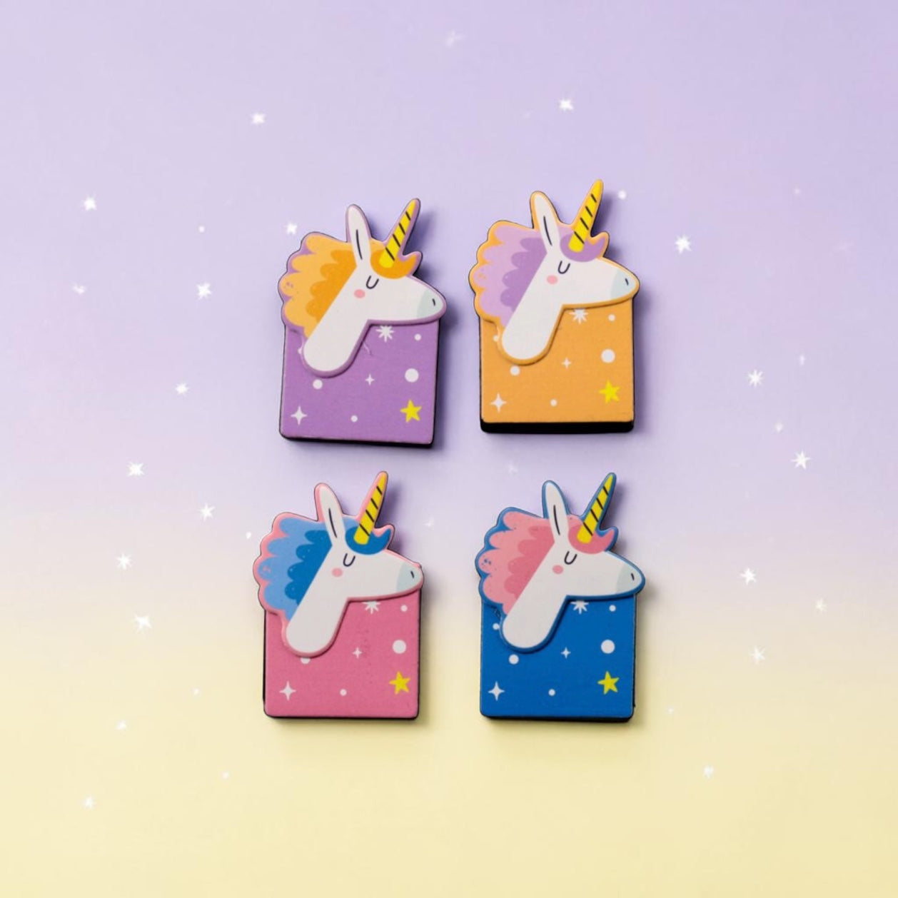 Unicorn Magic Set of 4 Magnetic Bookmarks