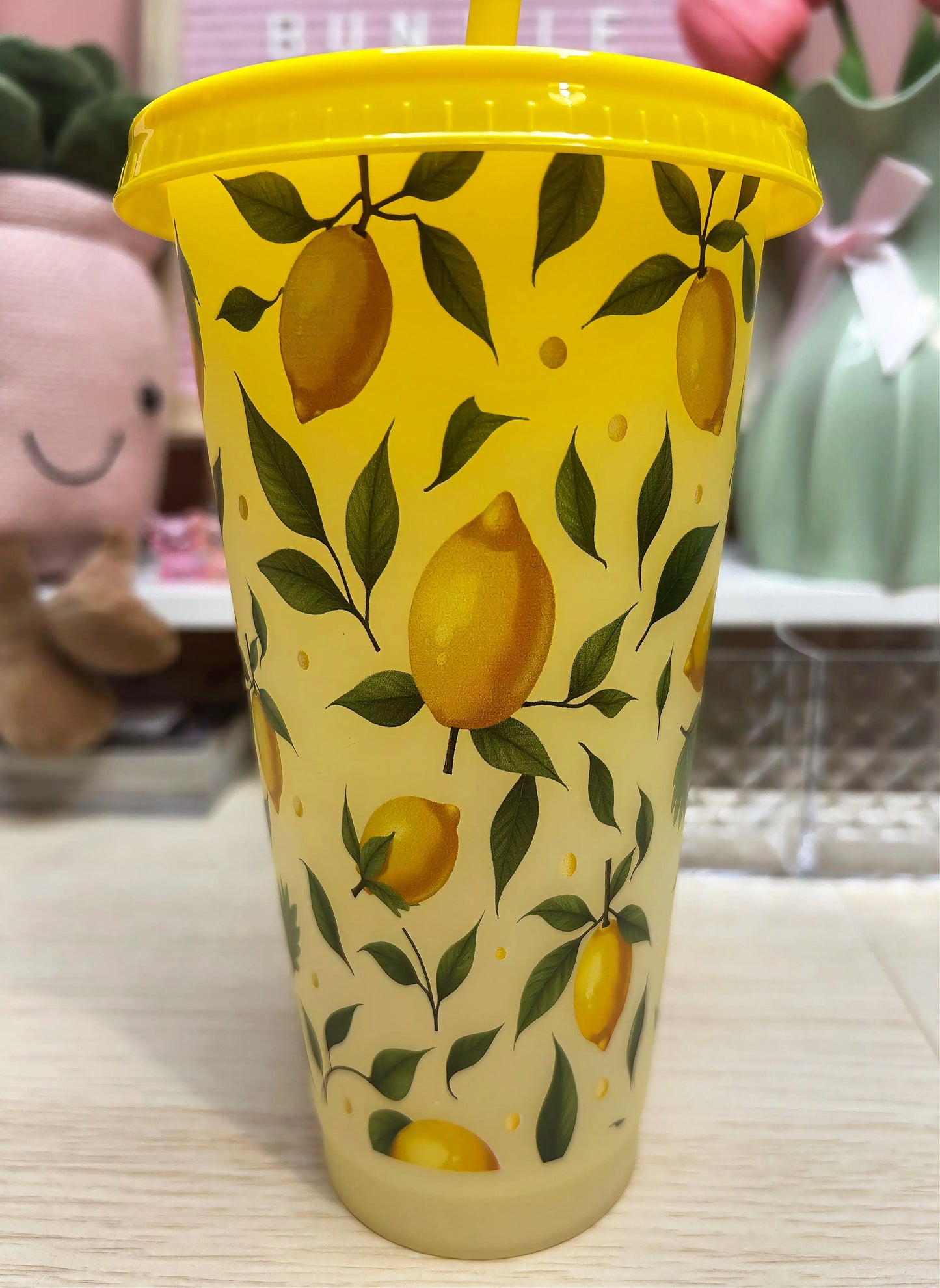 24oz Lemon Zest Yellow Cold Cup
