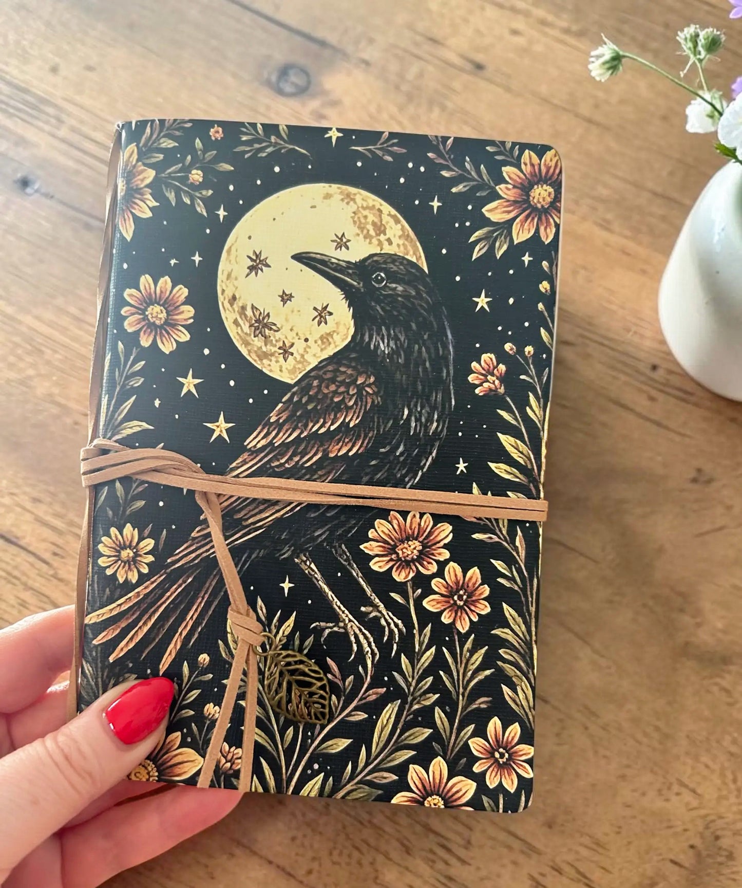 Moon Raven Tie Journal Sketchbook