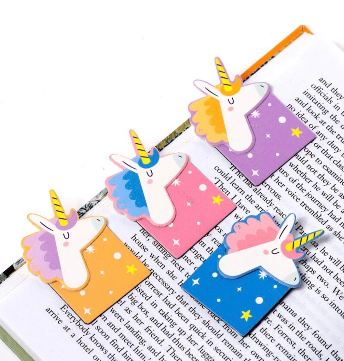 Unicorn Magic Set of 4 Magnetic Bookmarks