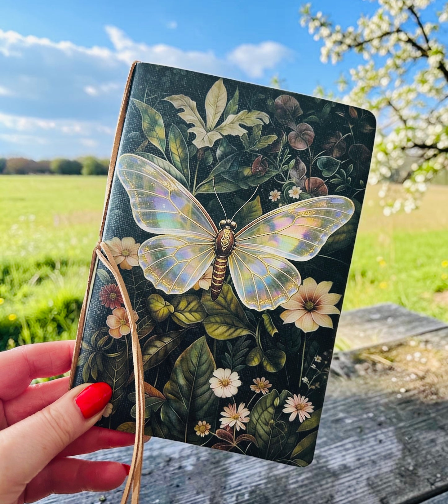 Green Butterfly Tie Journal Sketchbook