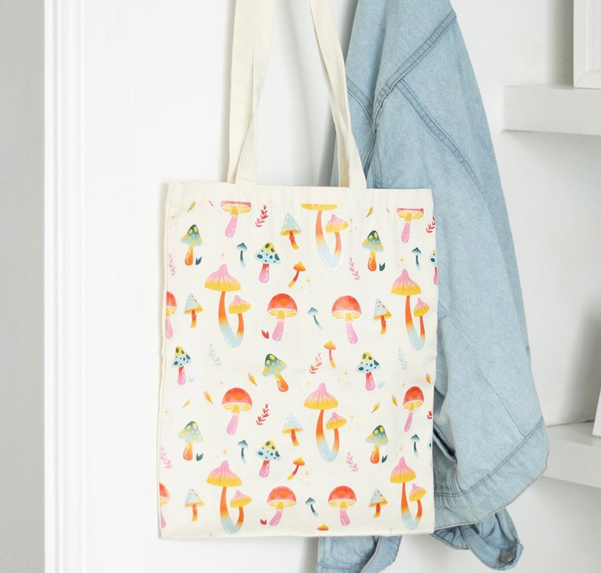 Hippie Vibes Fungi Tote Bag