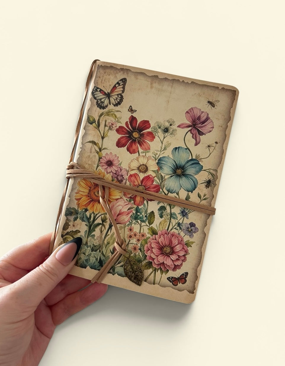 Summer Floral Tie Journal Sketchbook