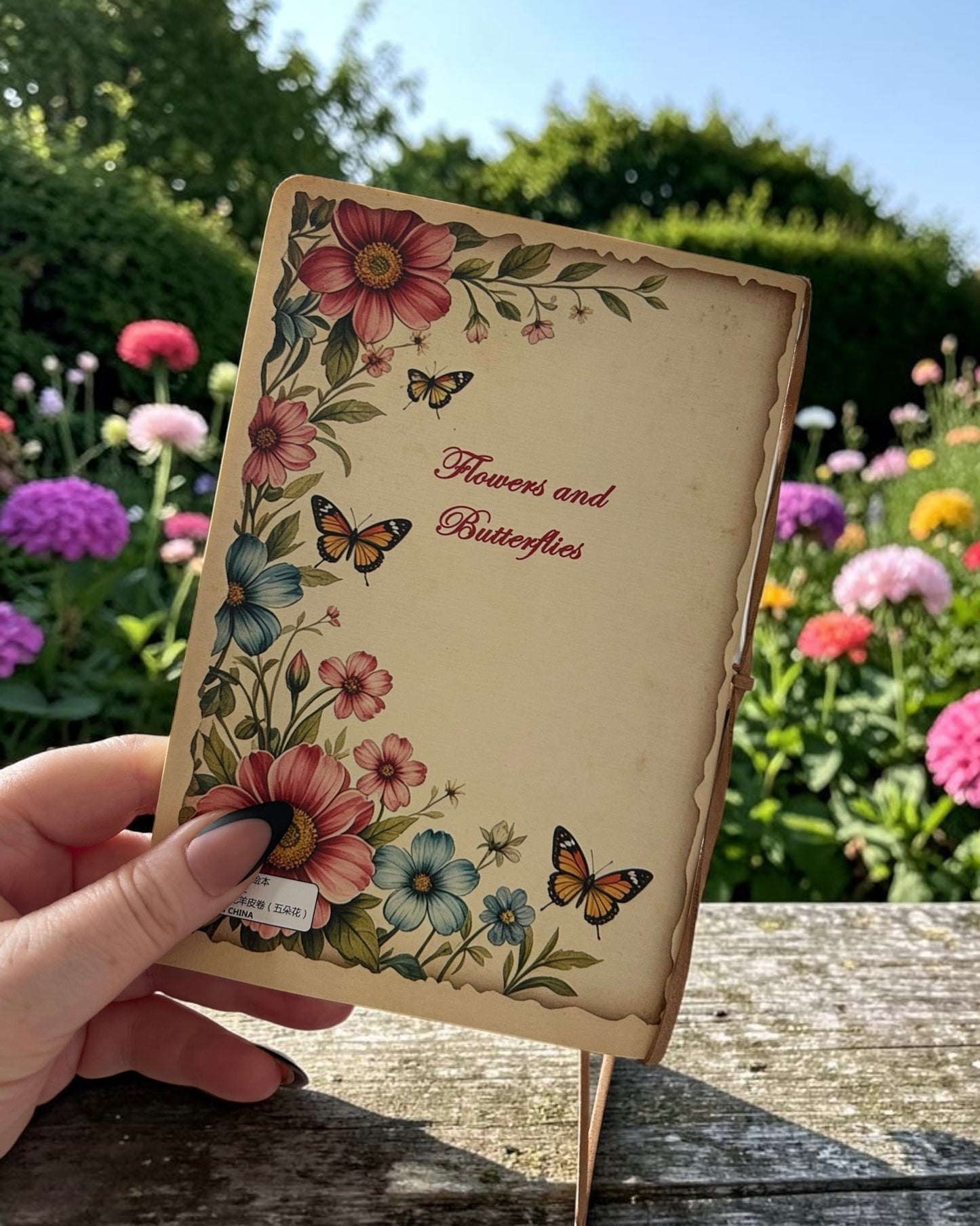 Summer Floral Tie Journal Sketchbook