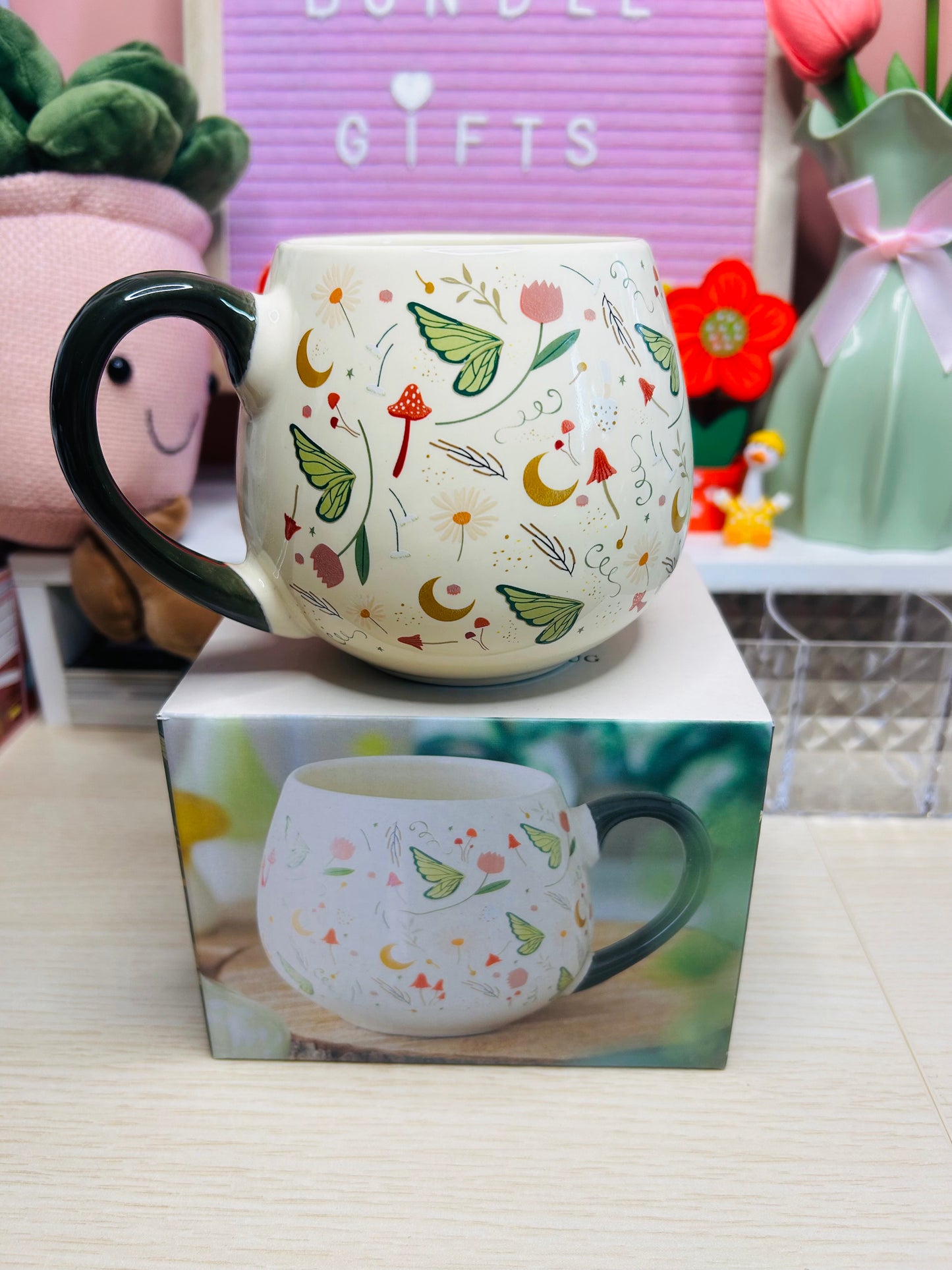 Fairy Folklore Print Rounded Ceramic Mug