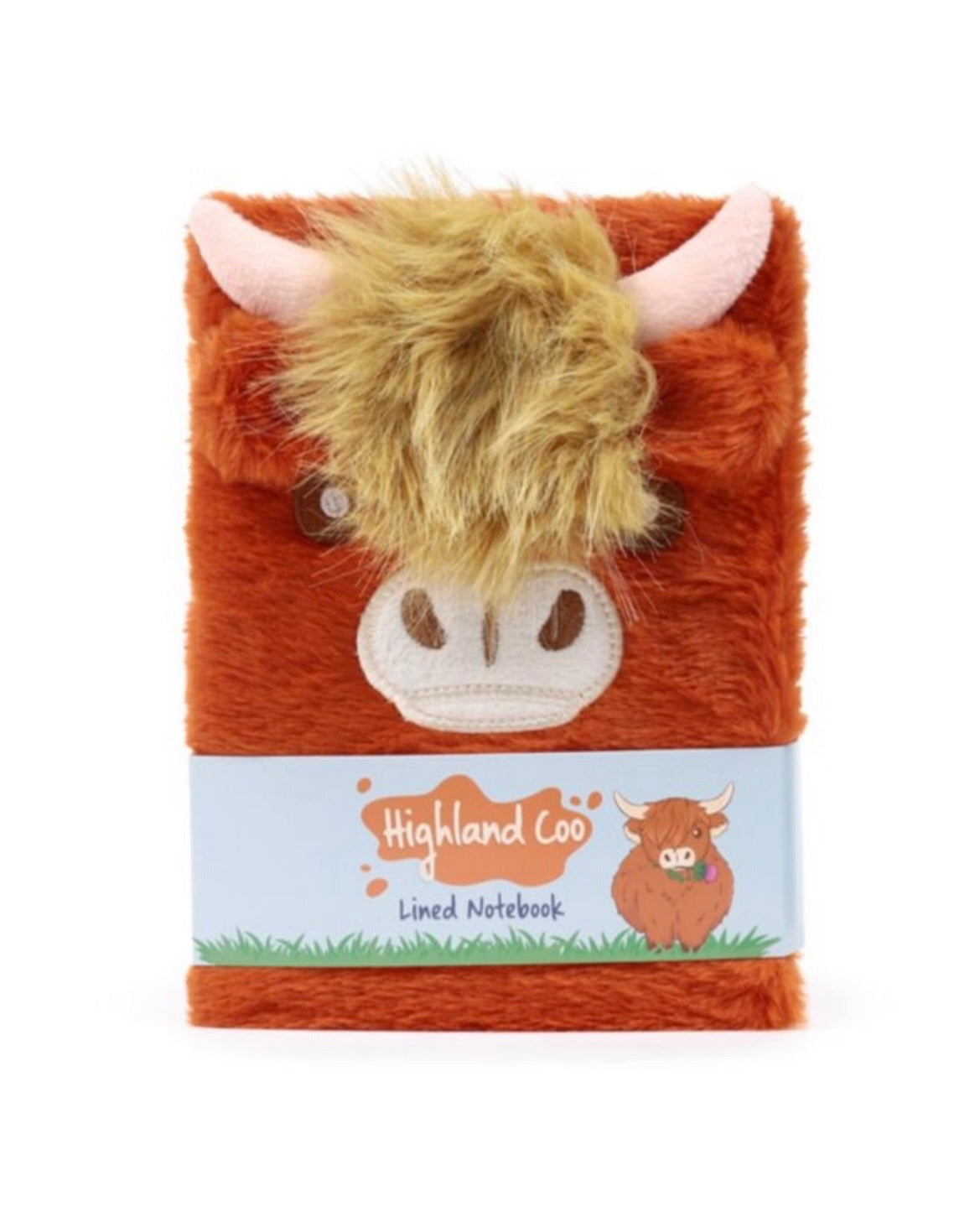 Highland Coo Plush Notebook Gift Bundle