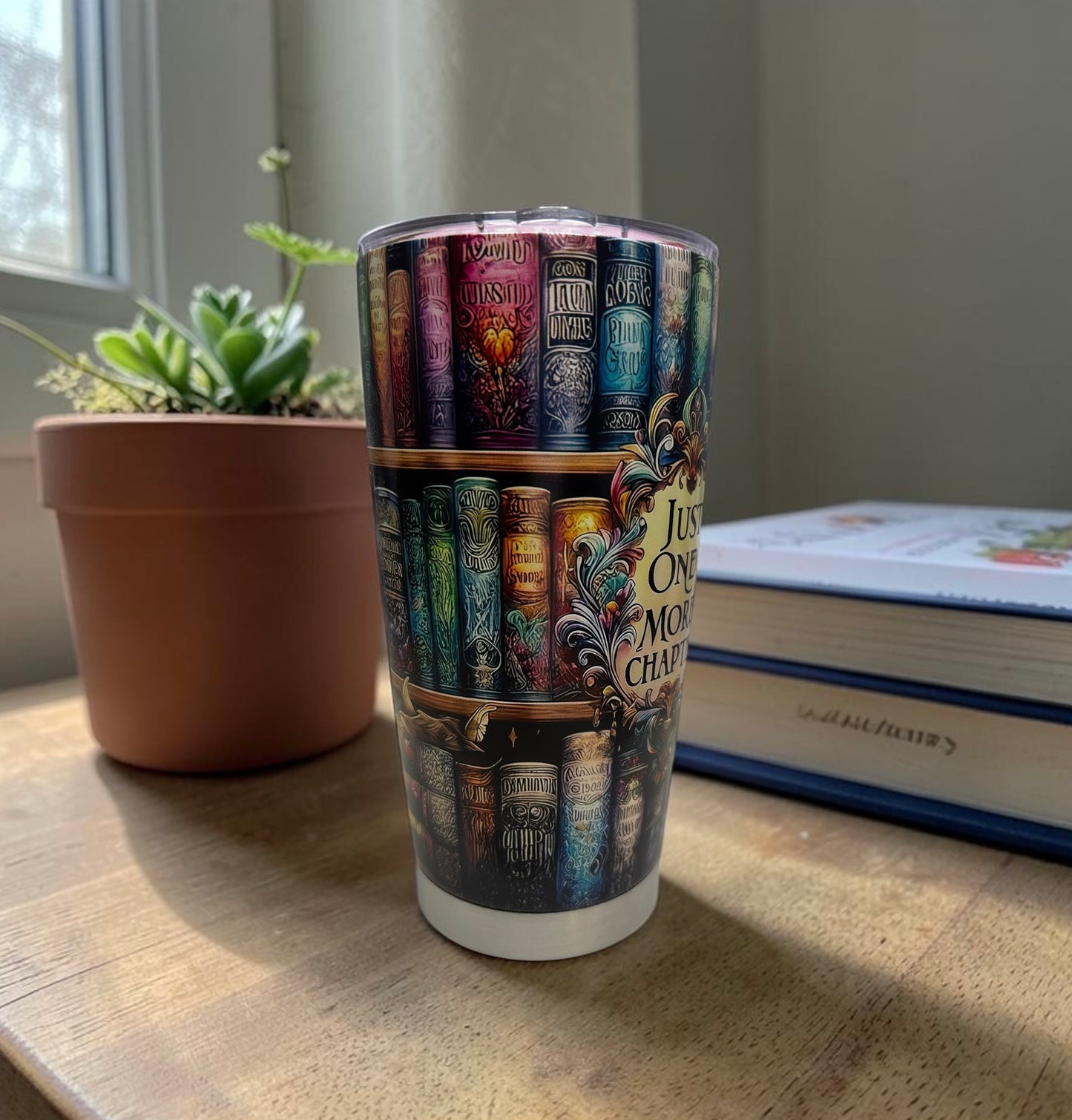 Bookish Just One More Chapter 20oz Steel Tumbler