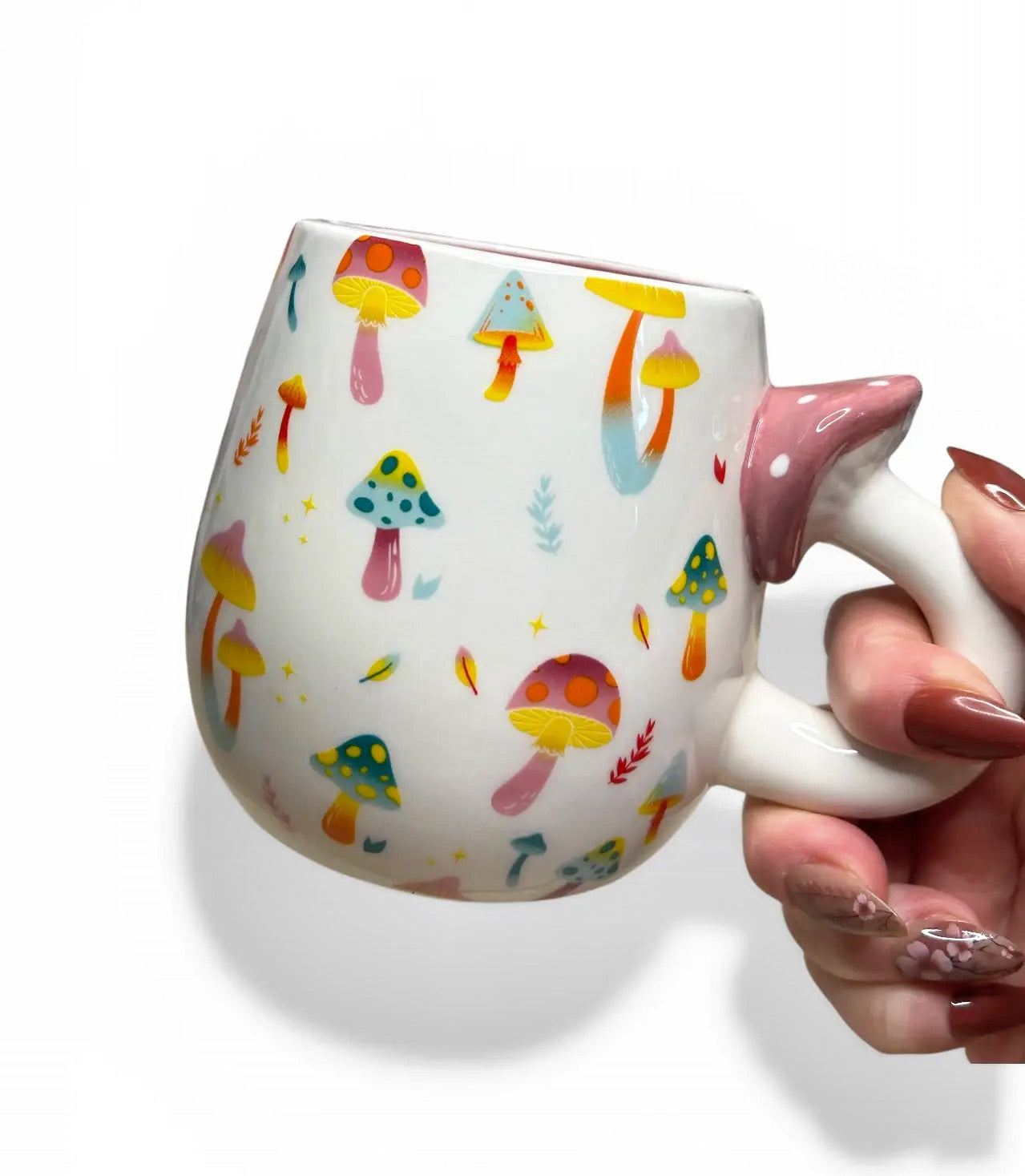 Hippie Vibes 3D Mushroom Handle Mug