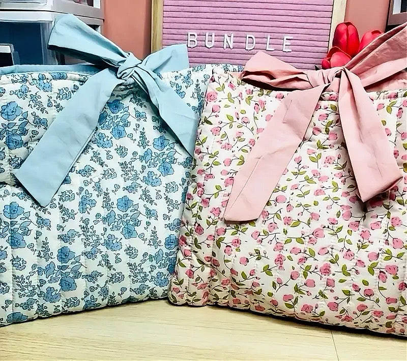 Deluxe Quilted Book Bag & Mystery Bundle