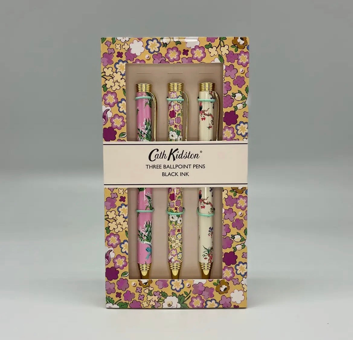 Cath Kidston Set of 3 Floral Ballpoint Pens