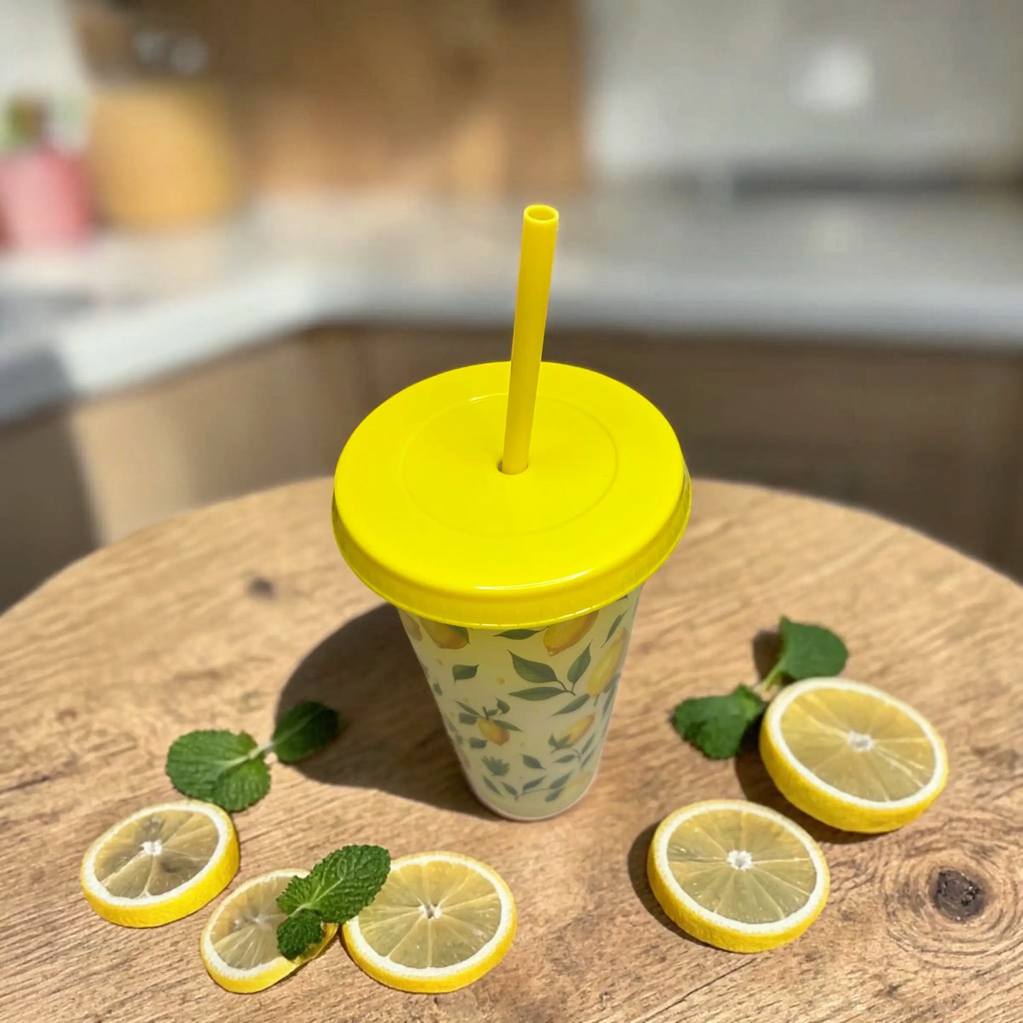 24oz Lemon Zest Yellow Cold Cup