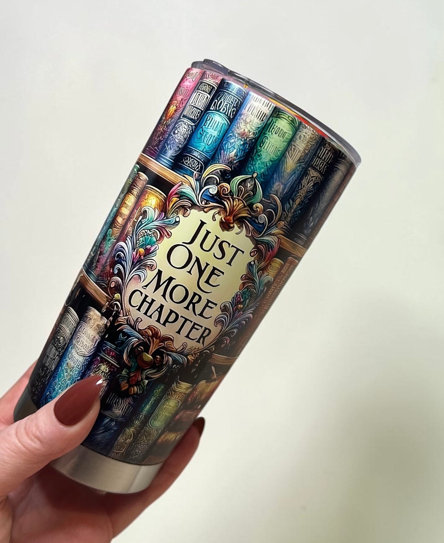 Bookish Just One More Chapter 20oz Steel Tumbler