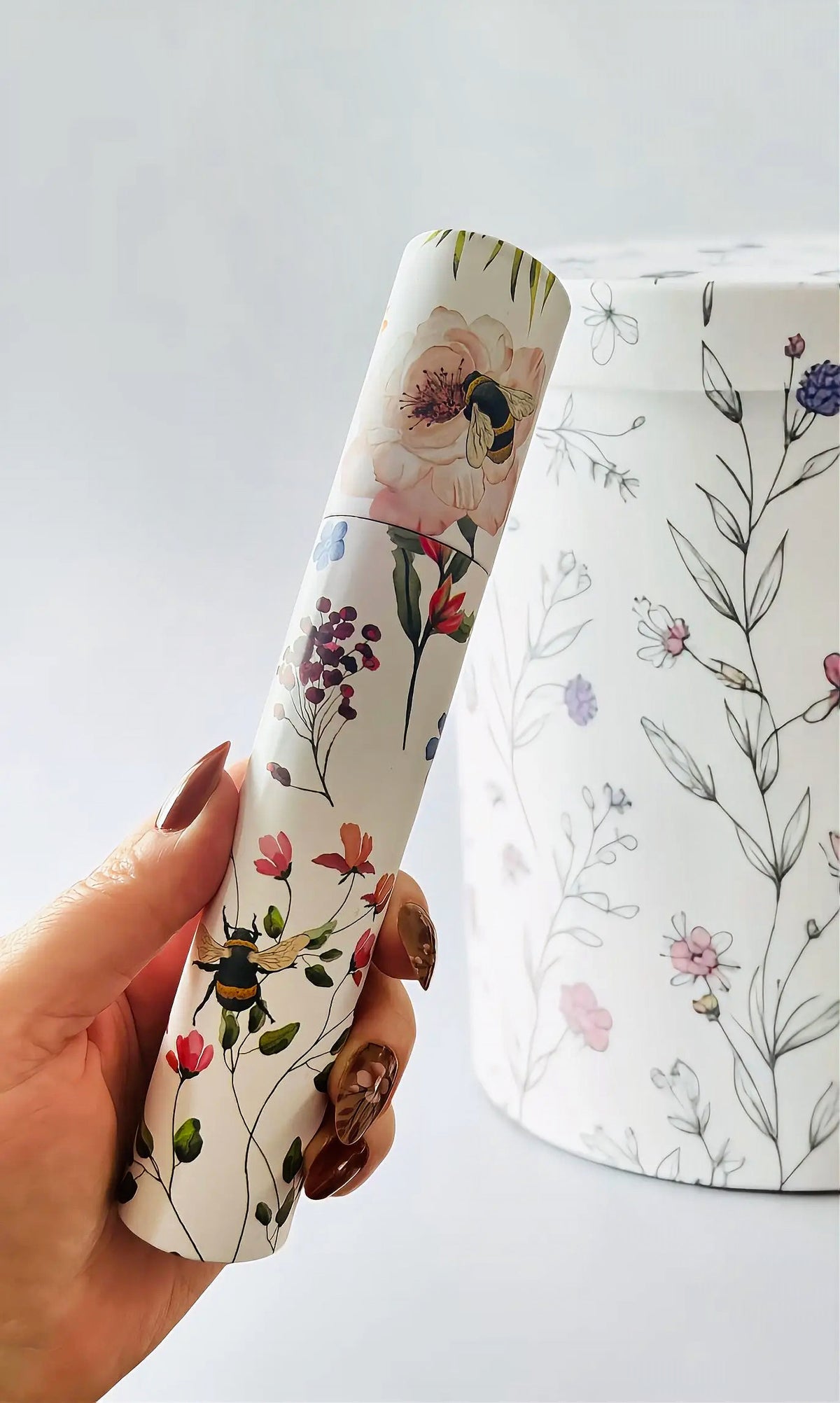 Floral Bee Nectar Meadows Large Pencil Pot