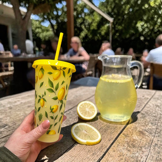 24oz Lemon Zest Yellow Cold Cup