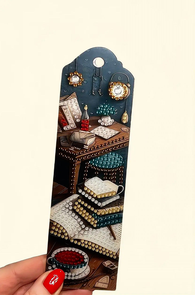 Book Lovers 4PCS Diamond Art Bookmark Making Kit