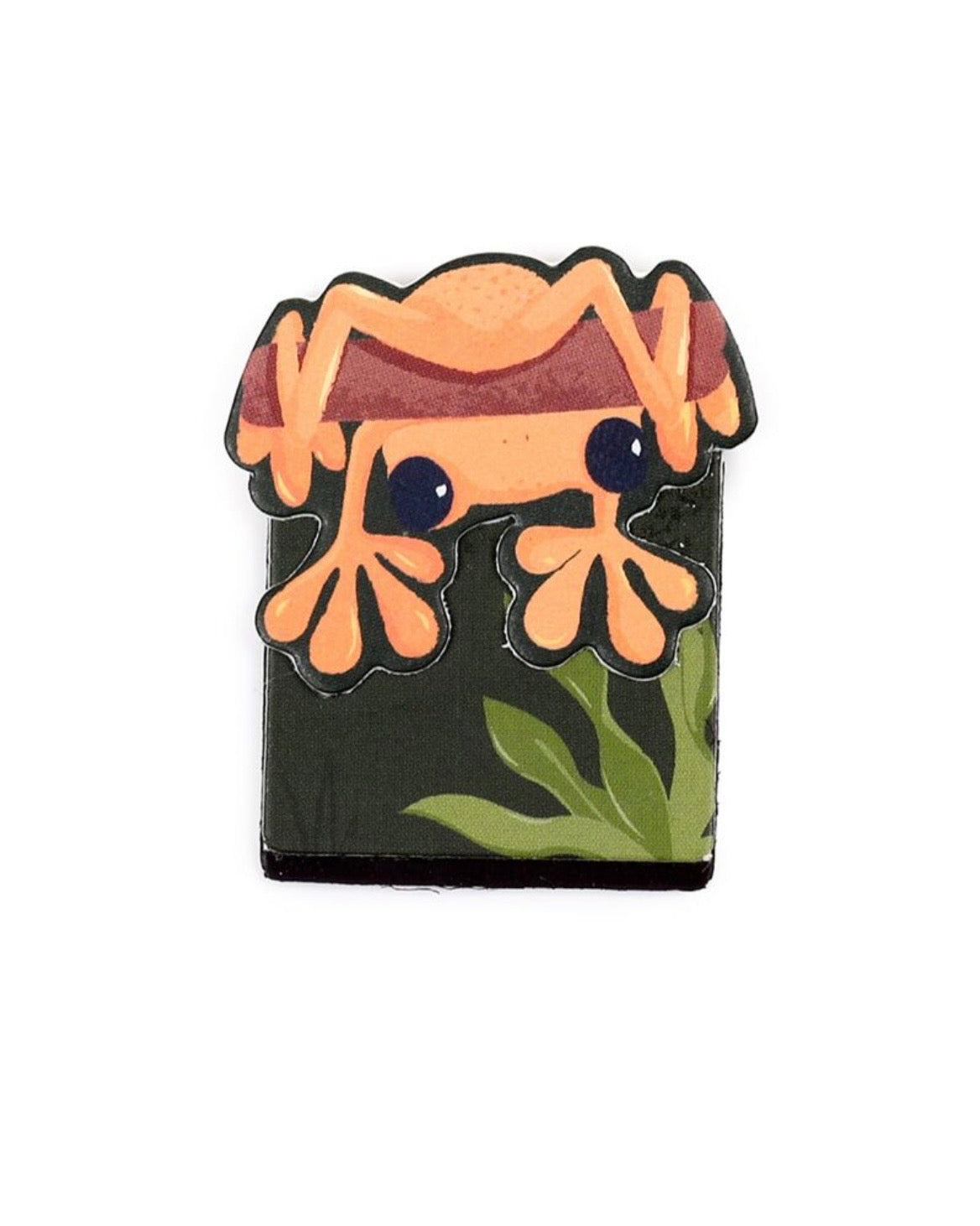 Funky Frogs Set of 4 Magnetic Bookmarks