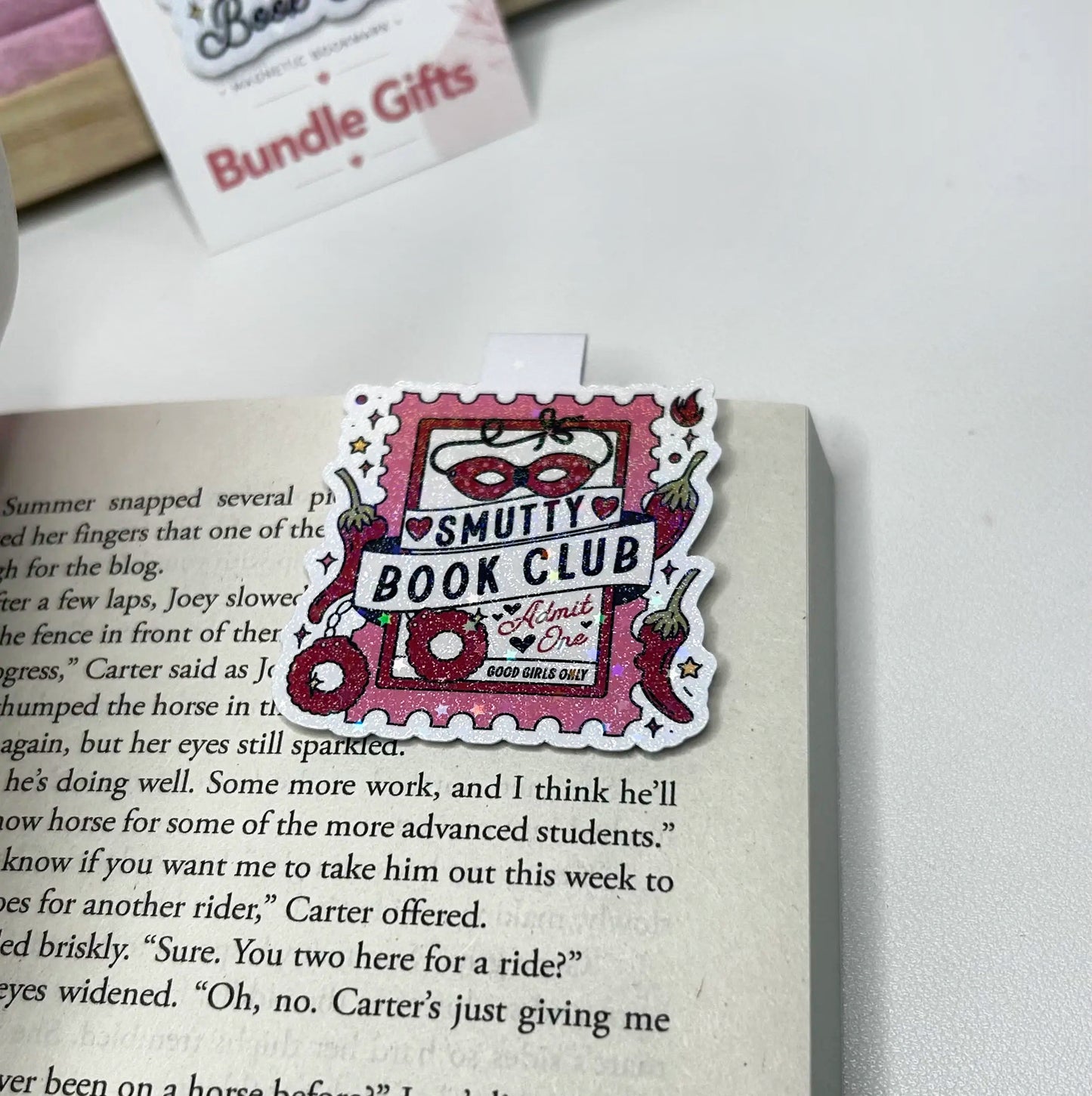Luxury Sparkle Book Club Magnetic Bookmarks