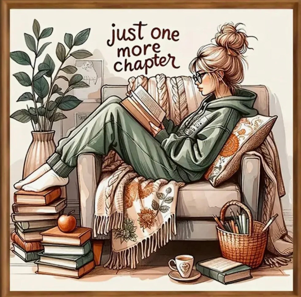 30x30cm Just One More Chapter Diamond Art Painting Kit