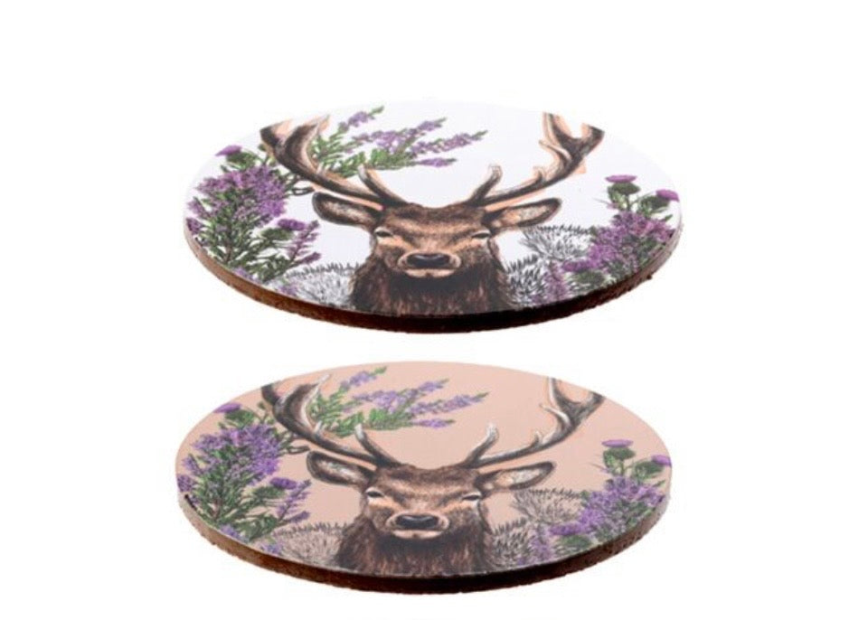 Wild Stag Set of 4 Coasters