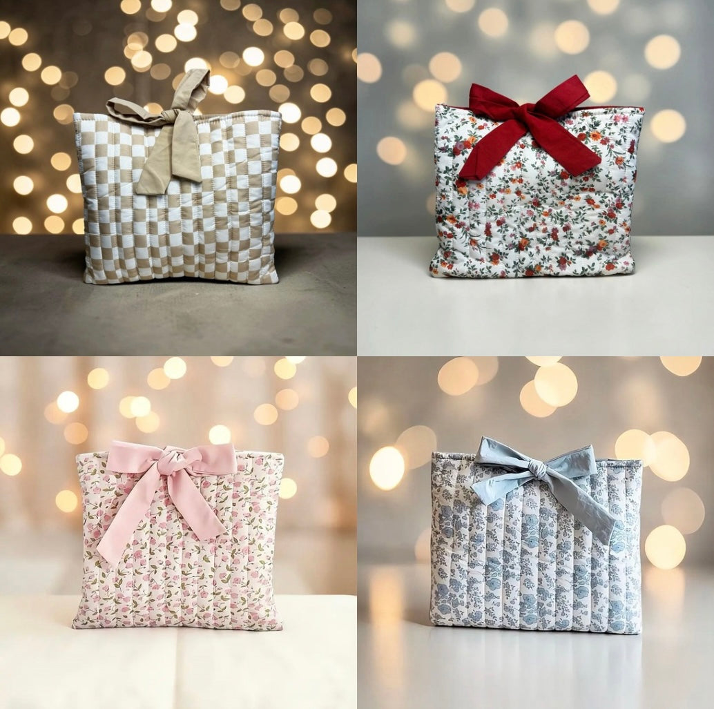 Deluxe Quilted Book Bag & Mystery Bundle