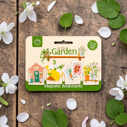 In The Garden Set of 4 Magnetic Bookmarks
