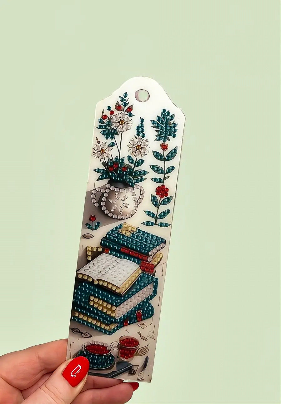 Book Lovers 4PCS Diamond Art Bookmark Making Kit