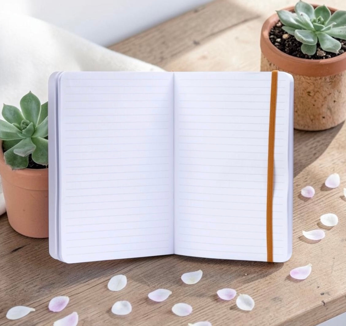 Nectar Meadows Floral Bee A5 Lined Notebook
