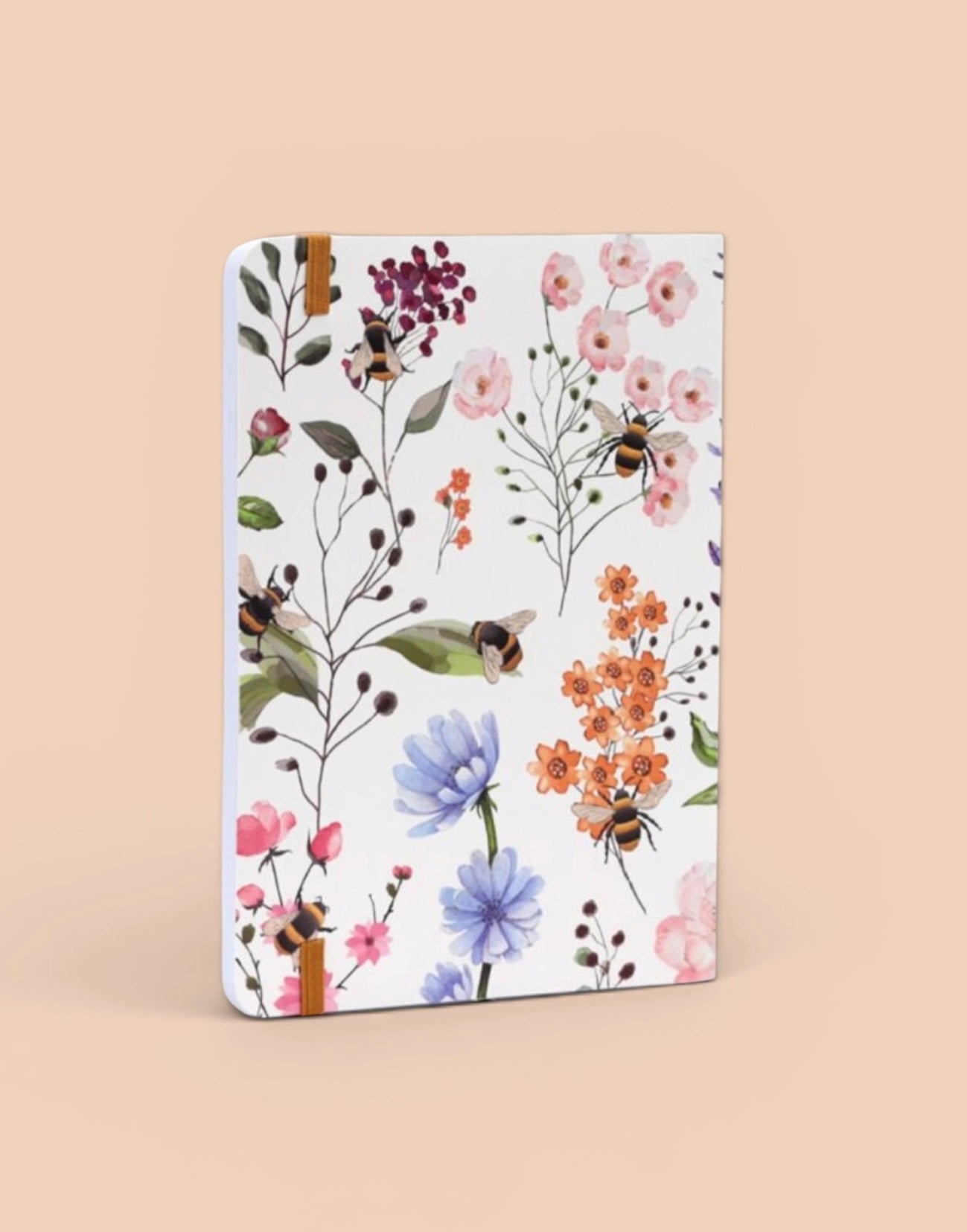 Nectar Meadows Floral Bee A5 Lined Notebook