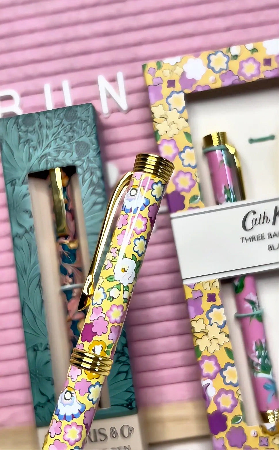 Cath Kidston Set of 3 Floral Ballpoint Pens