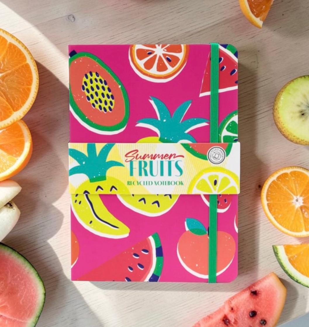 Summer Fruits A5 Lined Notebook