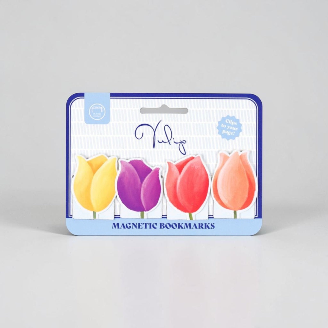 Tulip Fields Set of 4 Magnetic Bookmarks