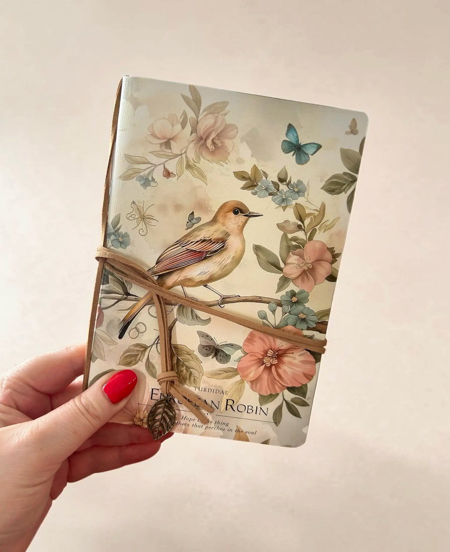 Pretty Robin Tie Journal Sketchbook