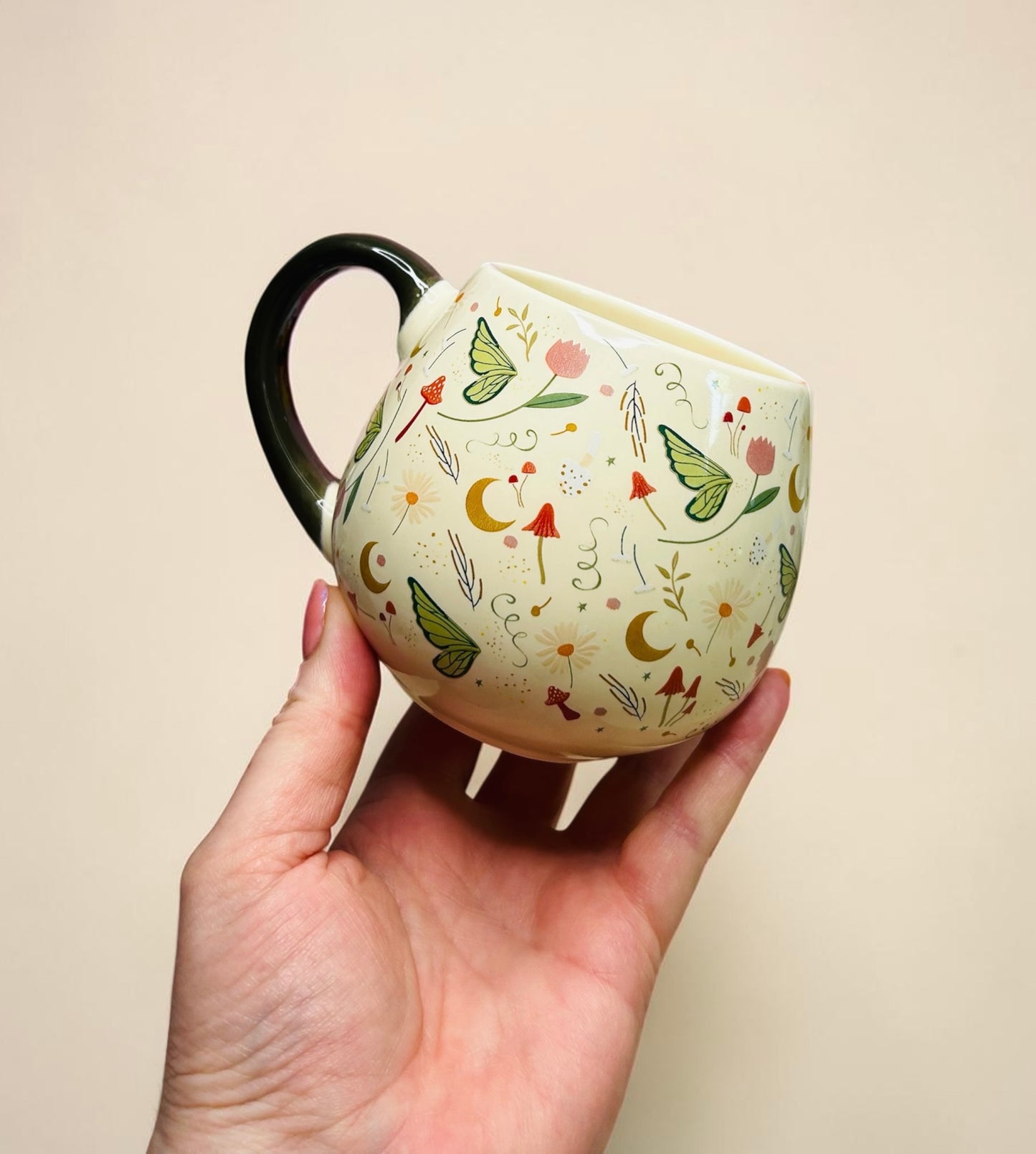 Fairy Folklore Print Rounded Ceramic Mug