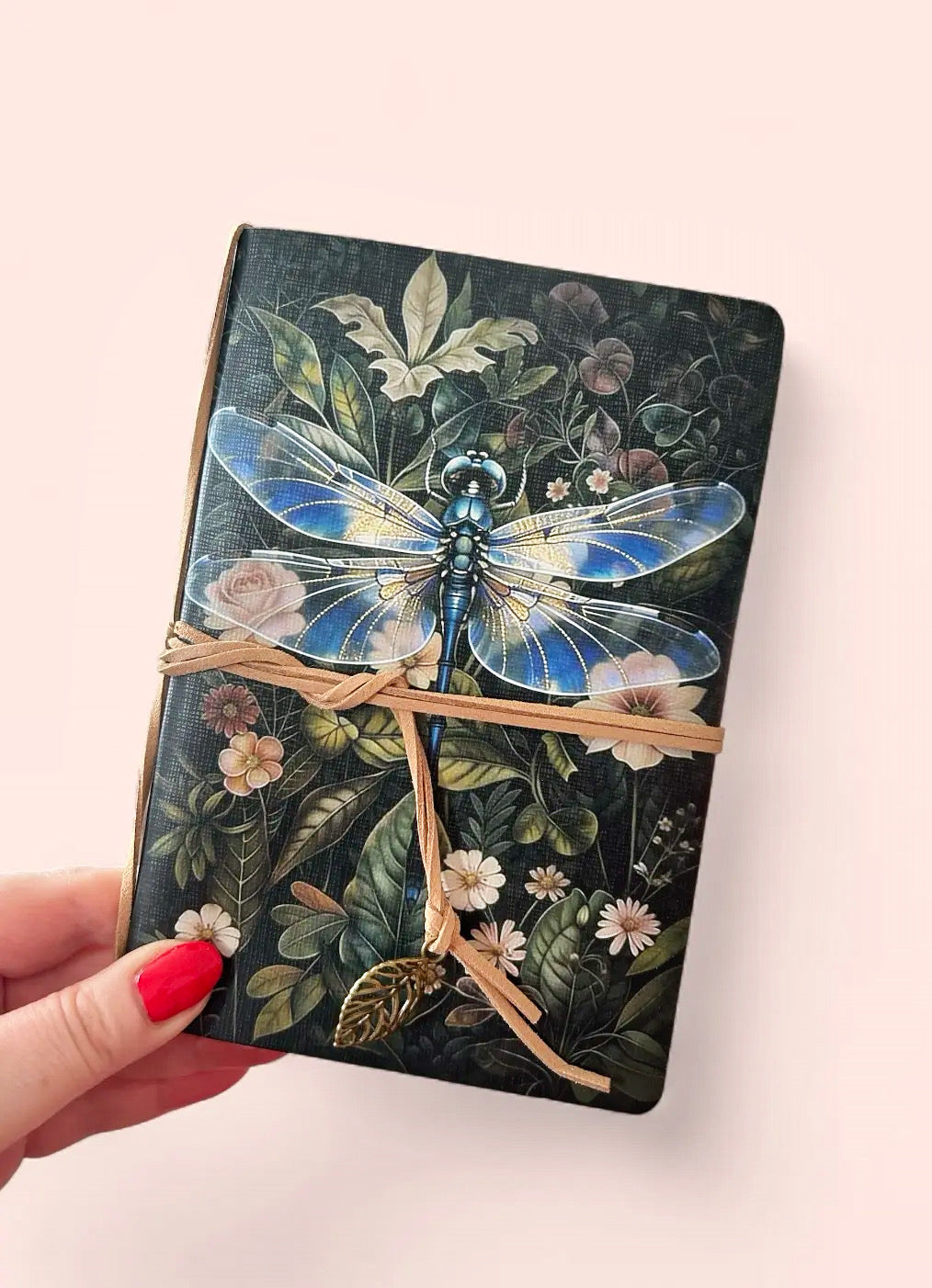 Blue Dragonfly Tie Journal Sketchbook