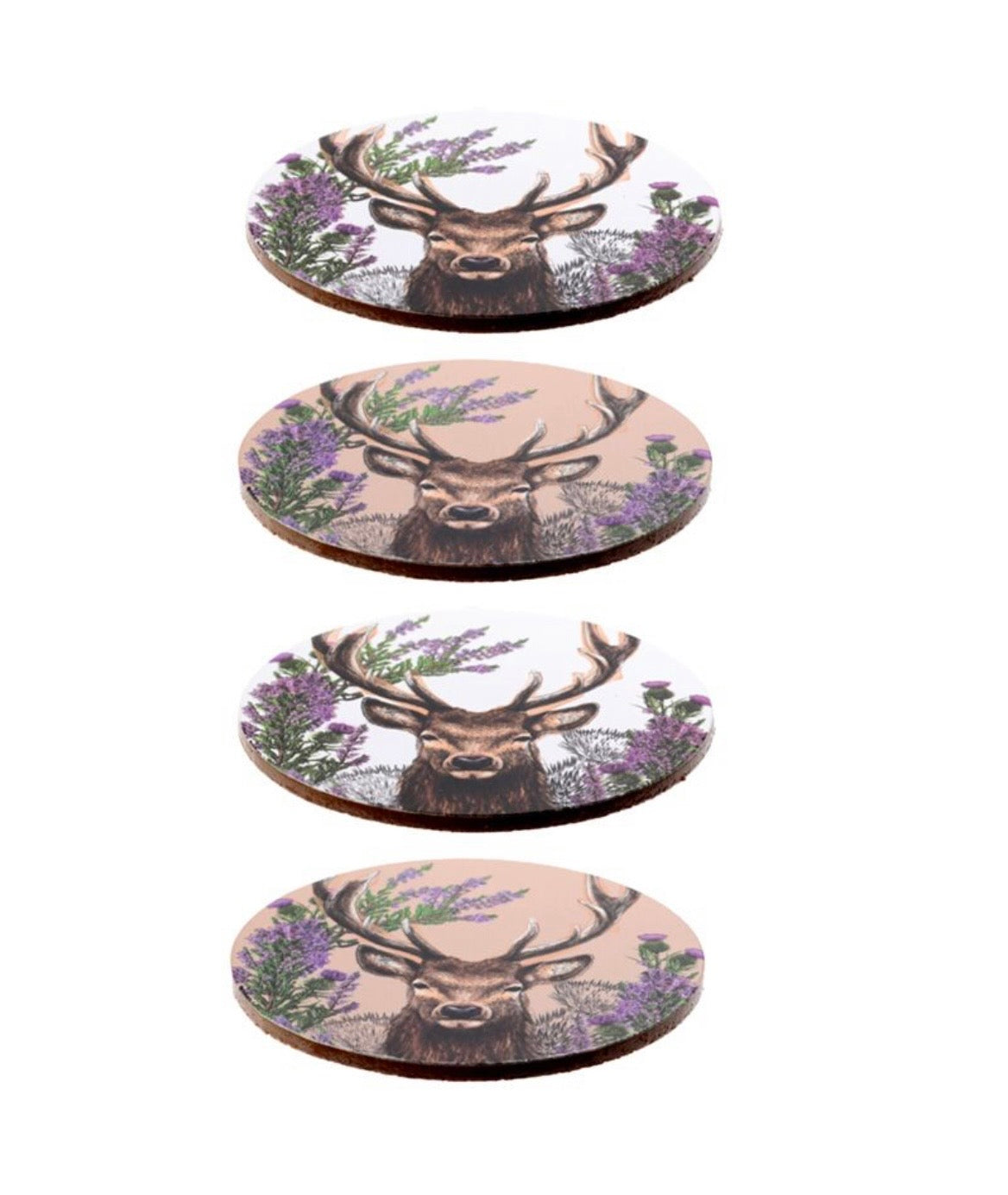 Wild Stag Set of 4 Coasters