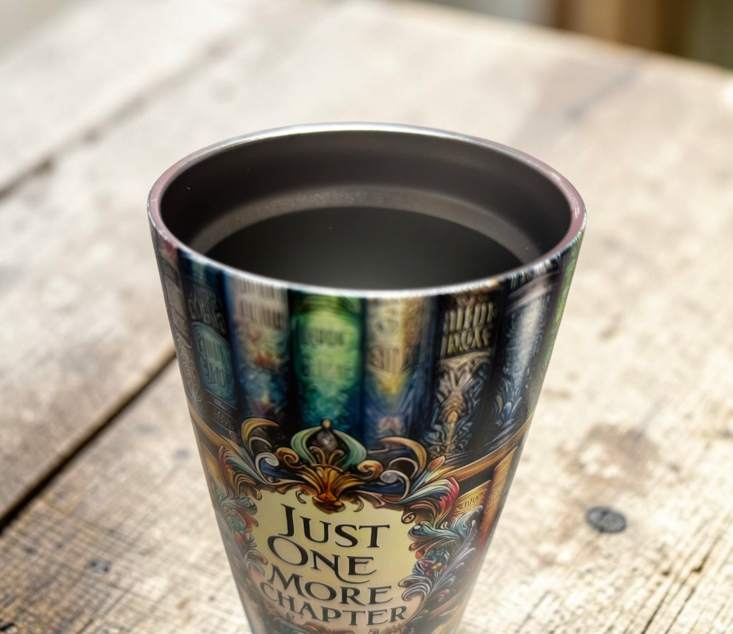 Bookish Just One More Chapter 20oz Steel Tumbler