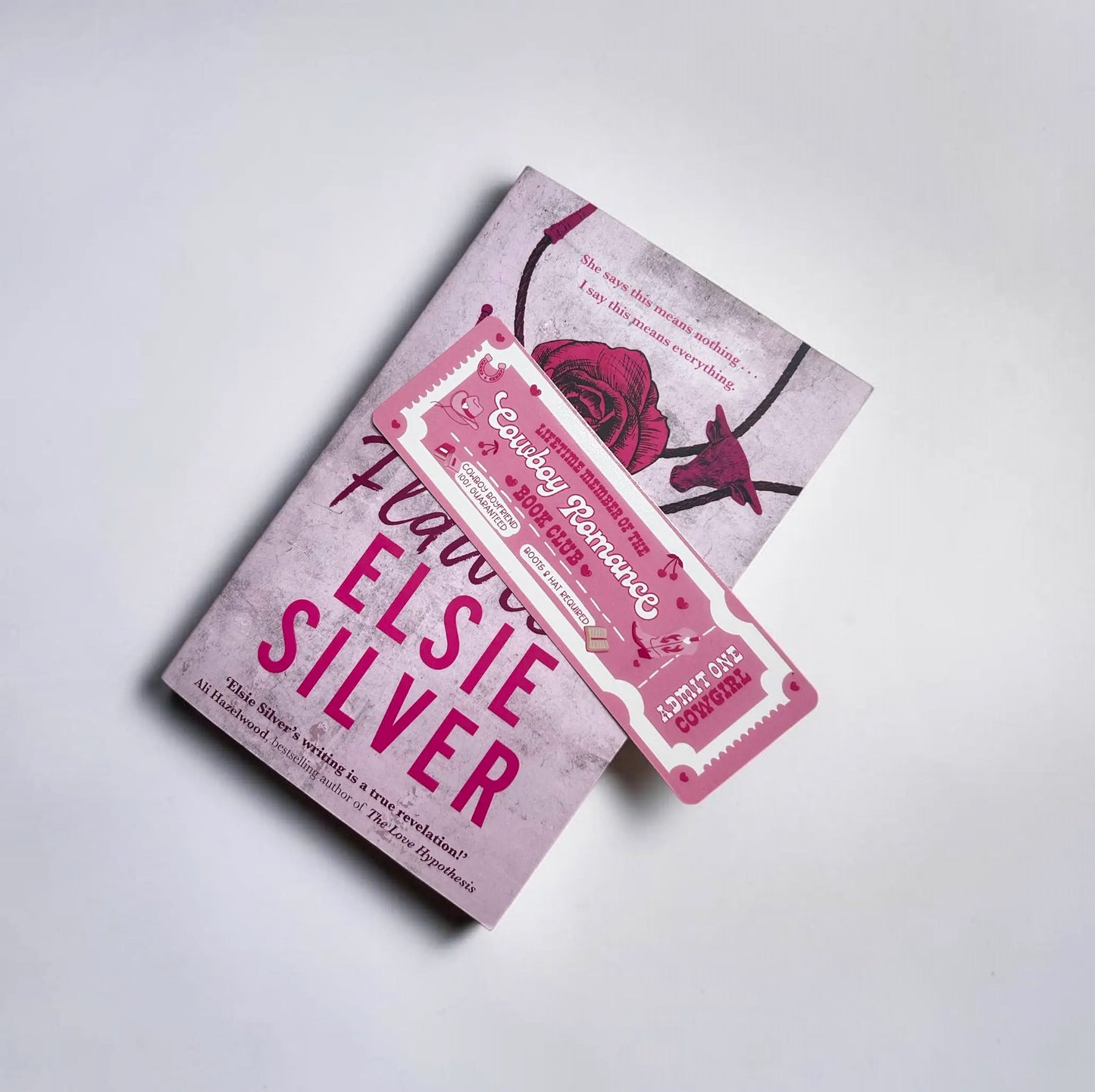Cowboy Romance Book Club Ticket Bookmark