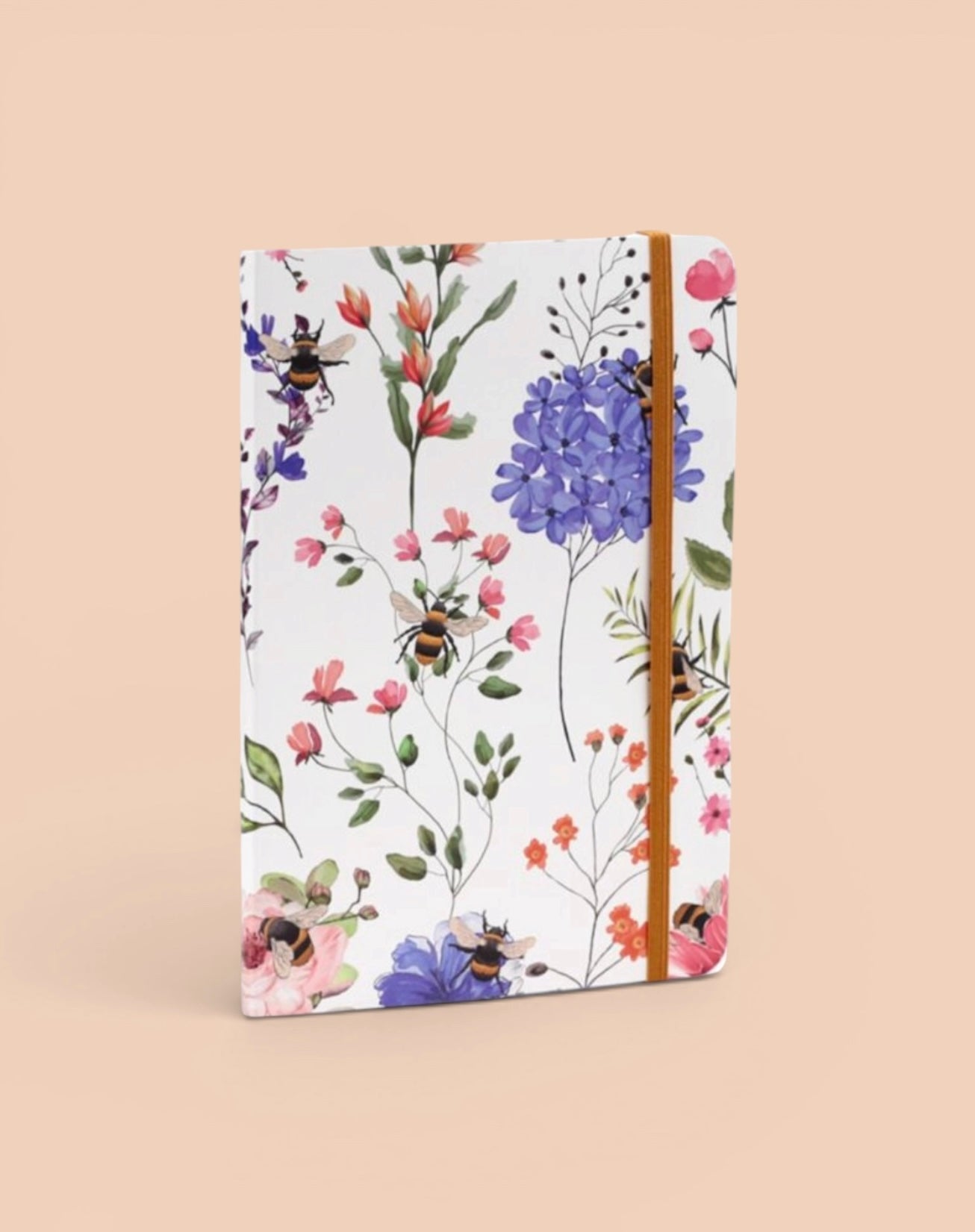 Nectar Meadows Floral Bee A5 Lined Notebook