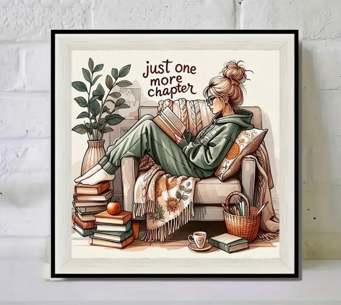 30x30cm Just One More Chapter Diamond Art Painting Kit