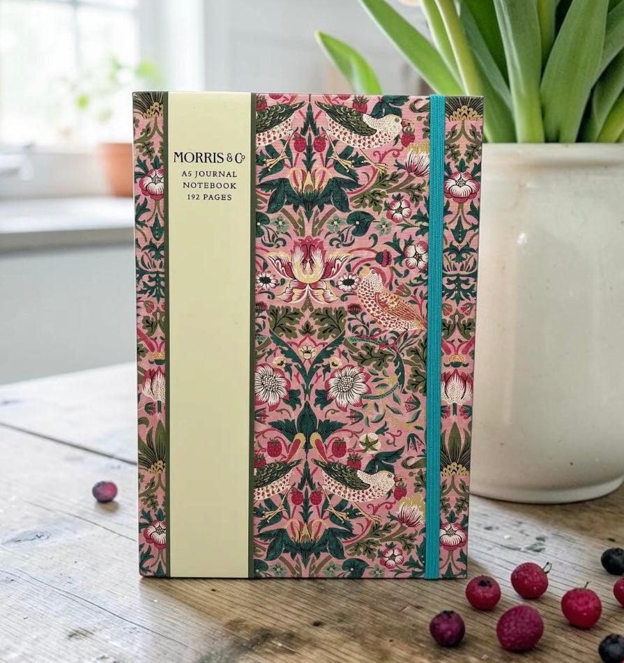 William Morris Strawberry Thief A5 Hardcover Notebook