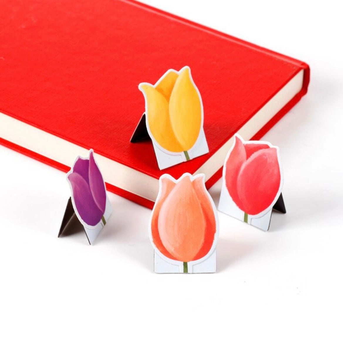 Tulip Fields Set of 4 Magnetic Bookmarks