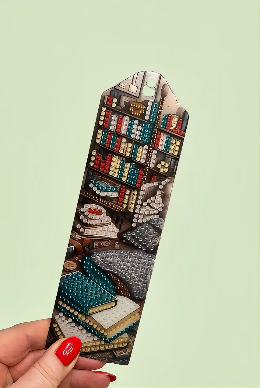 Book Lovers 4PCS Diamond Art Bookmark Making Kit